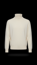 Ivory Cashmere Turtleneck Sweater