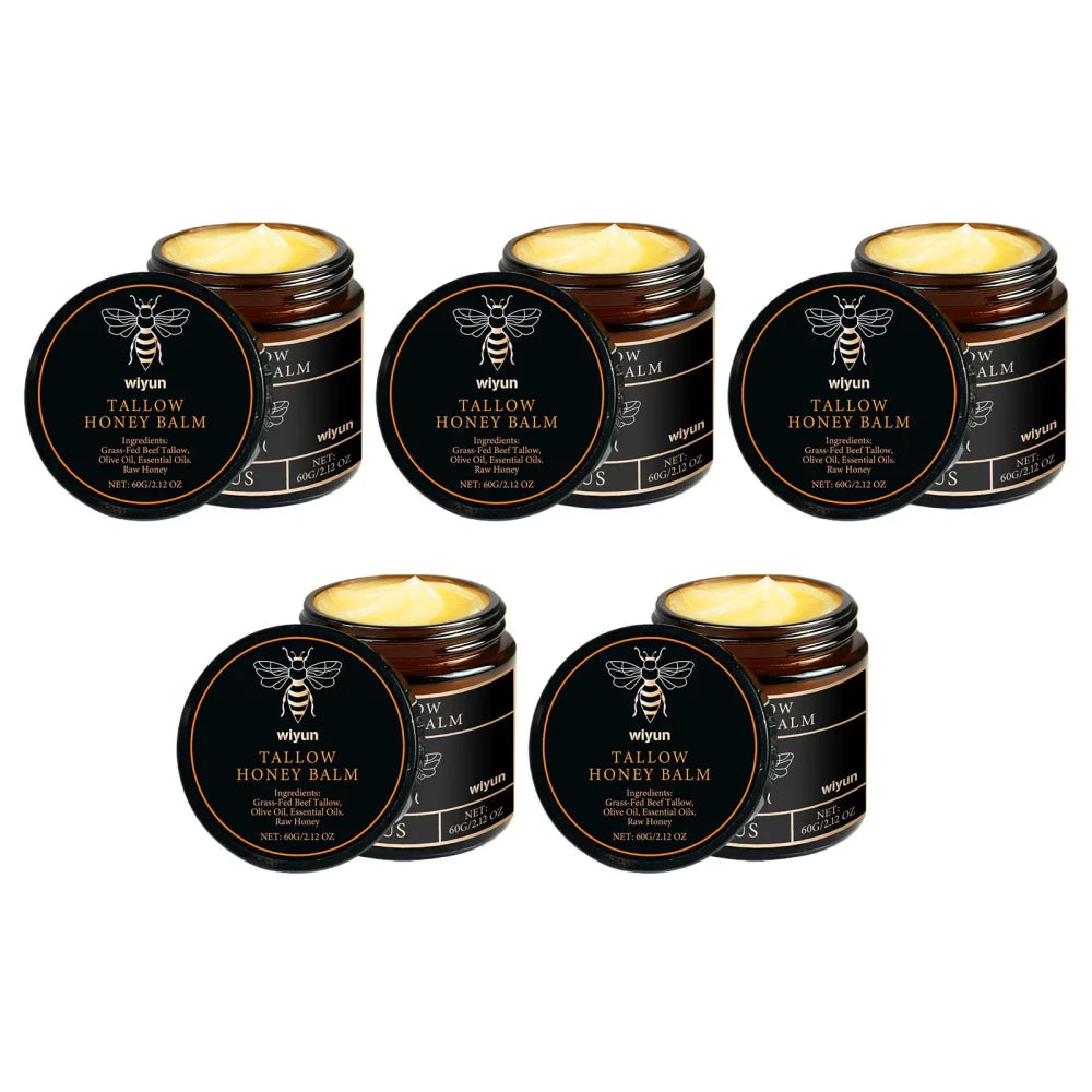Organic Grass Fed Beef Tallow and Raw Honey Balm
