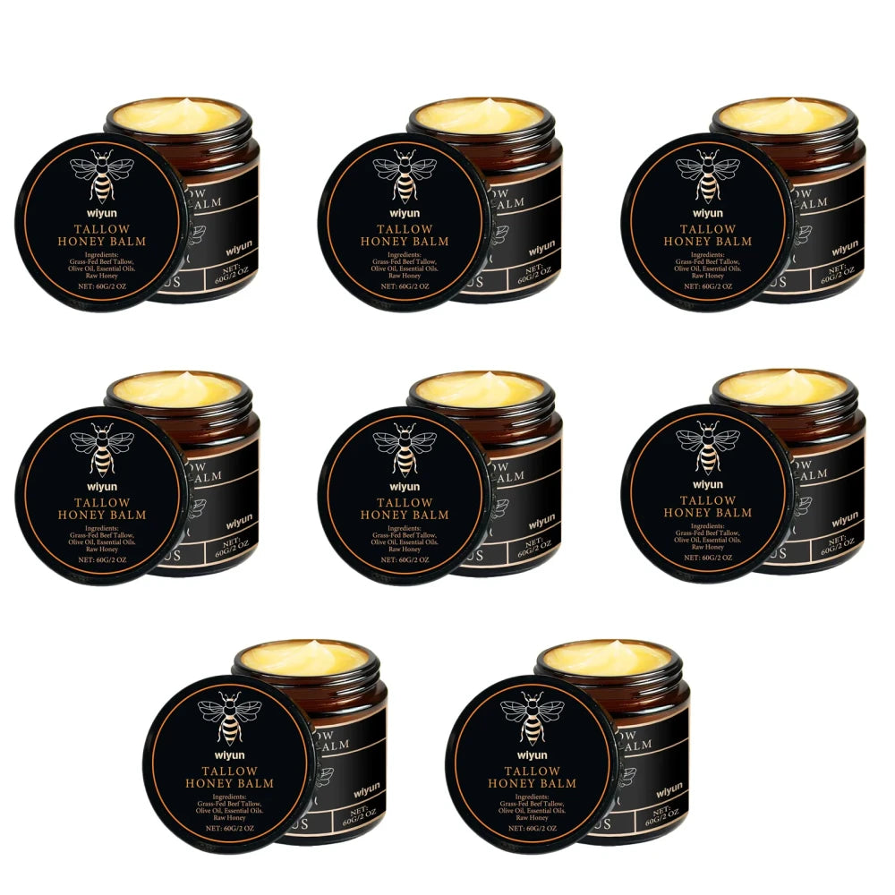 Organic Grass Fed Beef Tallow and Raw Honey Balm