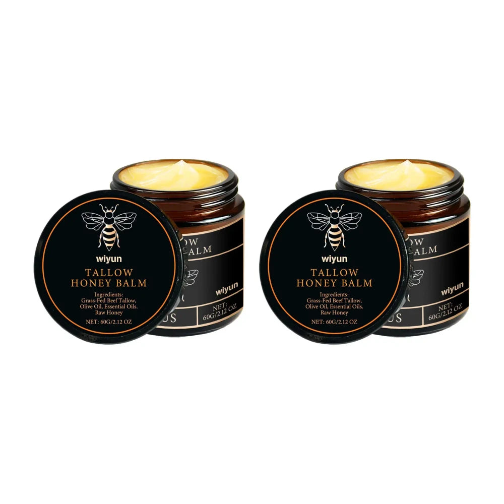 Organic Grass Fed Beef Tallow and Raw Honey Balm