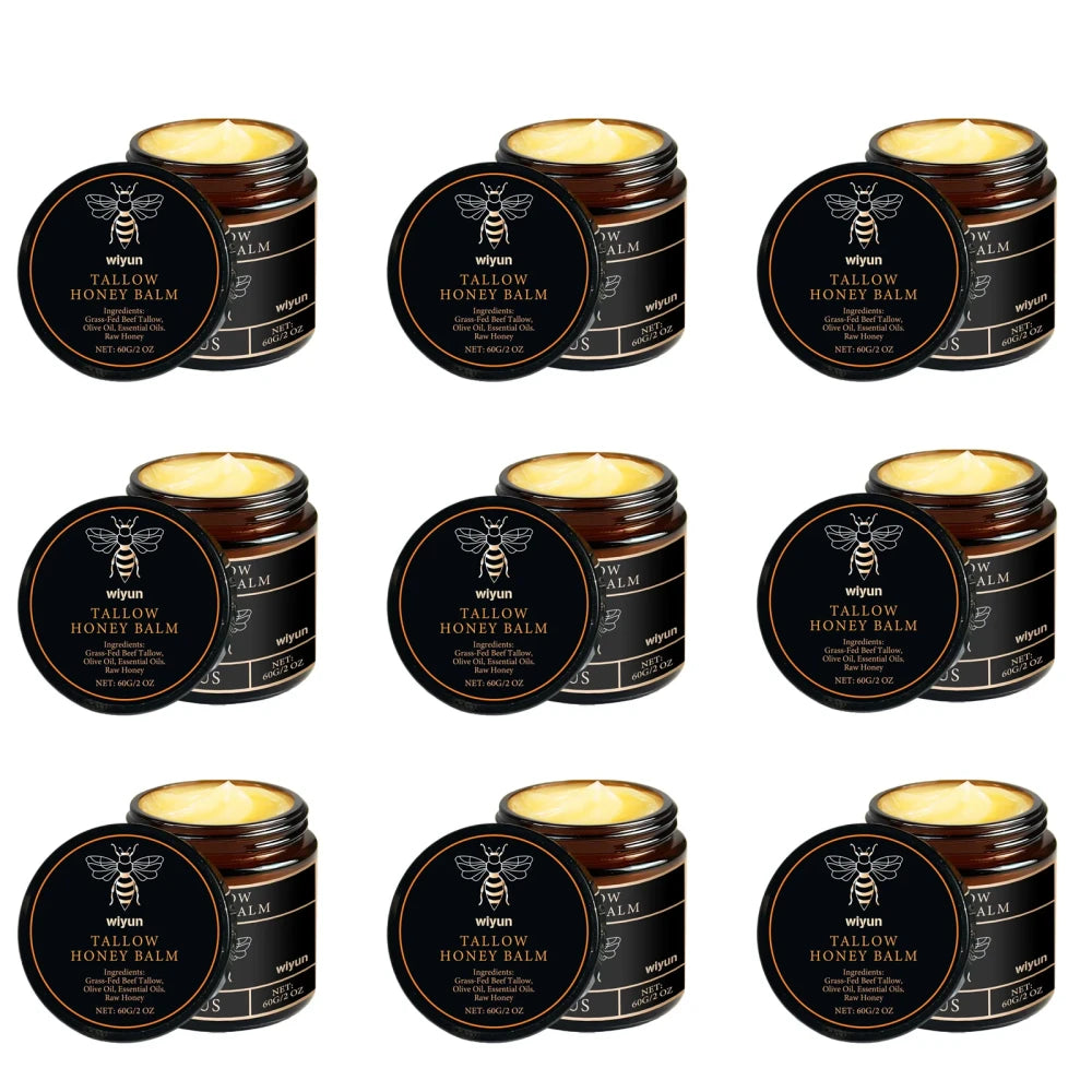 Organic Grass Fed Beef Tallow and Raw Honey Balm
