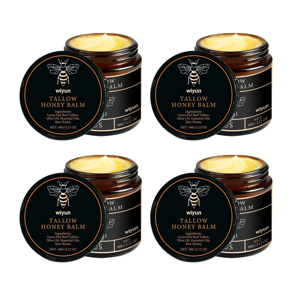 Organic Grass Fed Beef Tallow and Raw Honey Balm