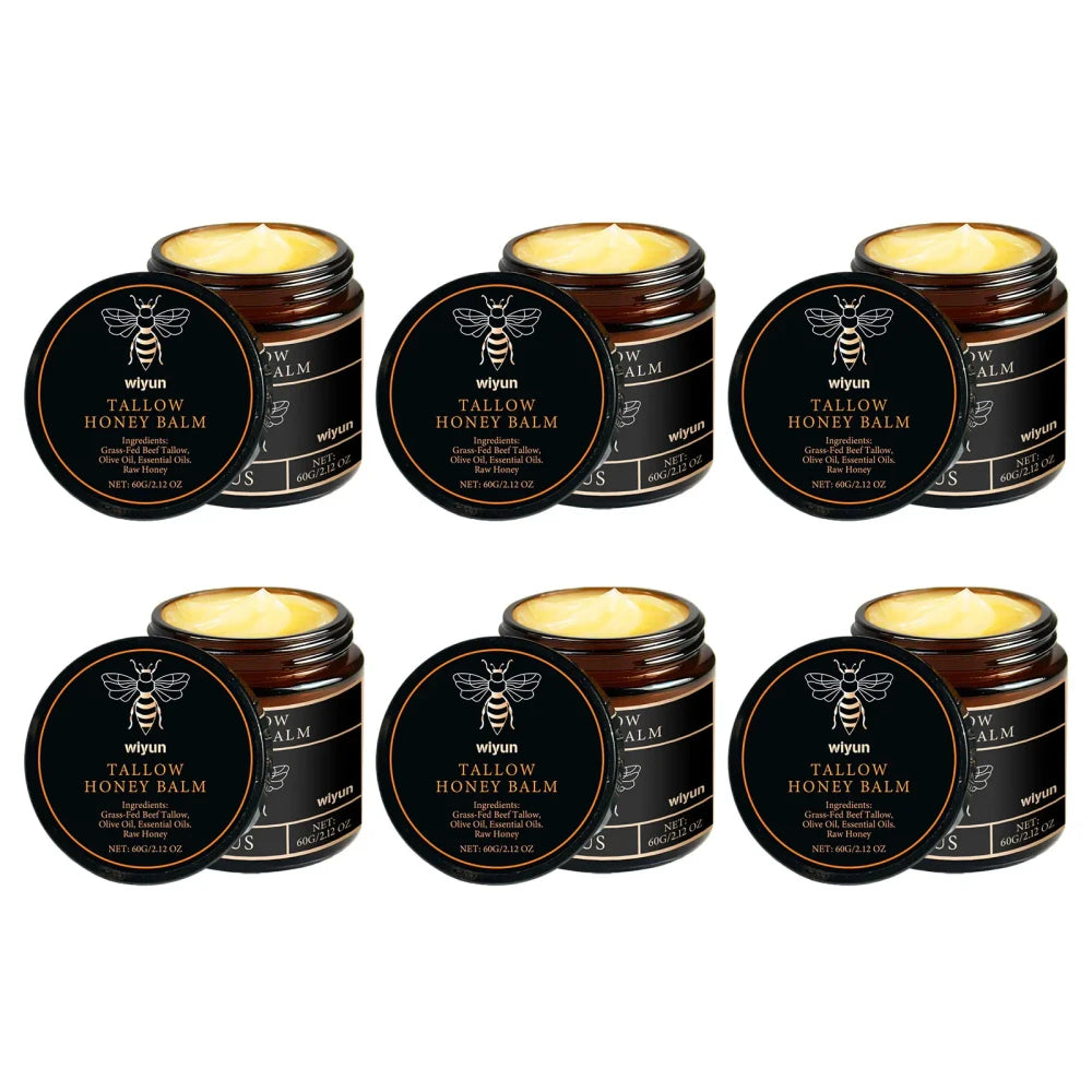 Organic Grass Fed Beef Tallow and Raw Honey Balm