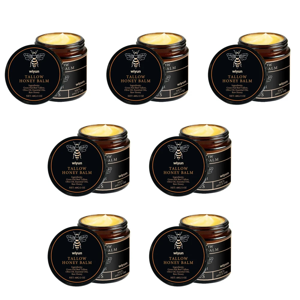 Organic Grass Fed Beef Tallow and Raw Honey Balm