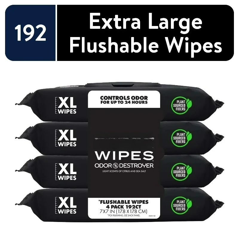Flushable Deodorizing Wet Wipes
