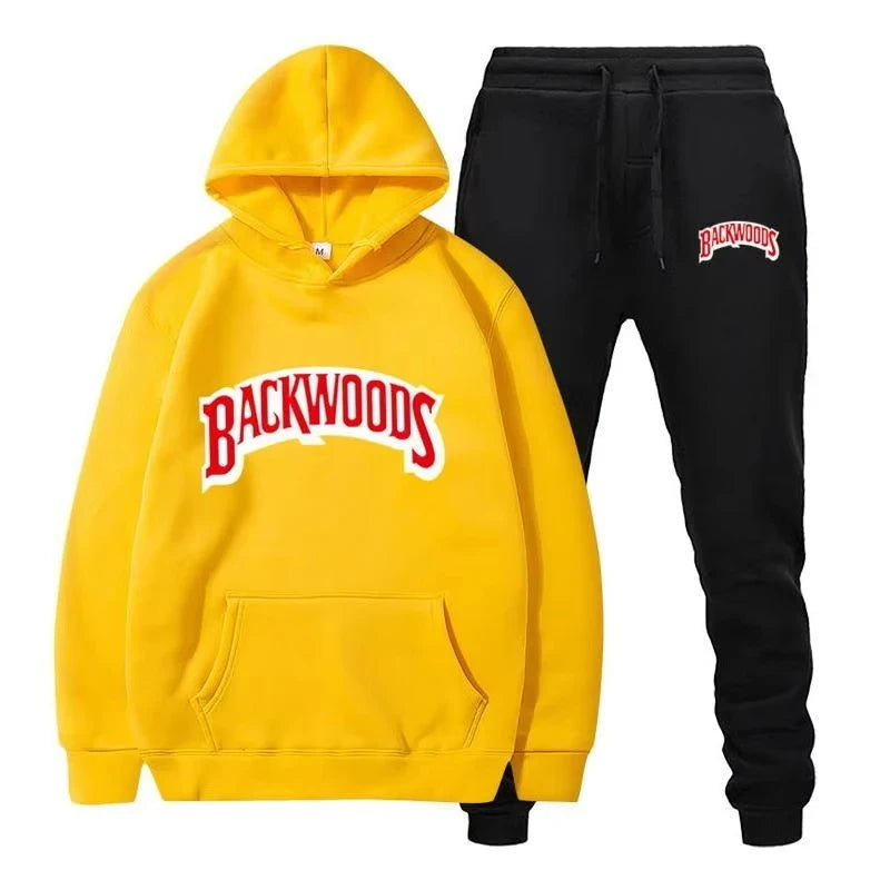 Fleece Hoodie Tracksuit Set