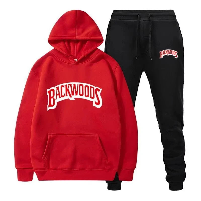 Fleece Hoodie Tracksuit Set