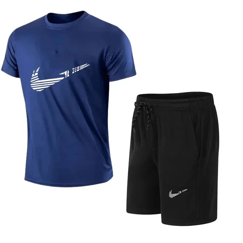 Casual Mens Summer Tracksuit Shorts Set