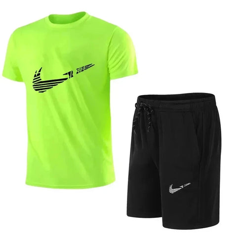 Casual Mens Summer Tracksuit Shorts Set