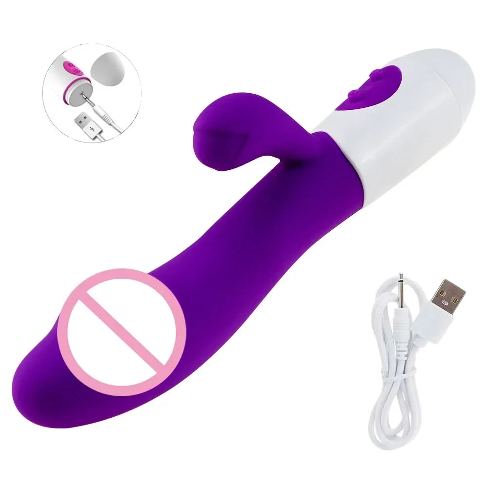Silicone Dual Stimulating Rabbit Vibrator