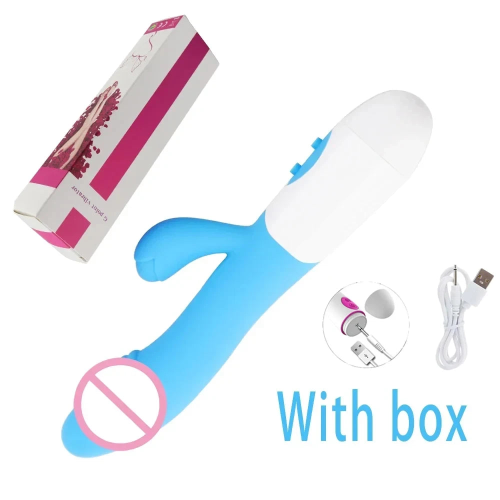 Silicone Dual Stimulating Rabbit Vibrator