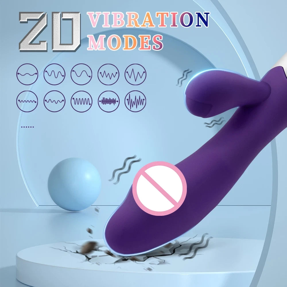 Silicone Dual Stimulating Rabbit Vibrator