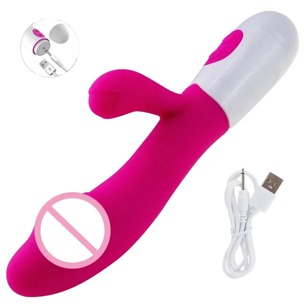 Silicone Dual Stimulating Rabbit Vibrator