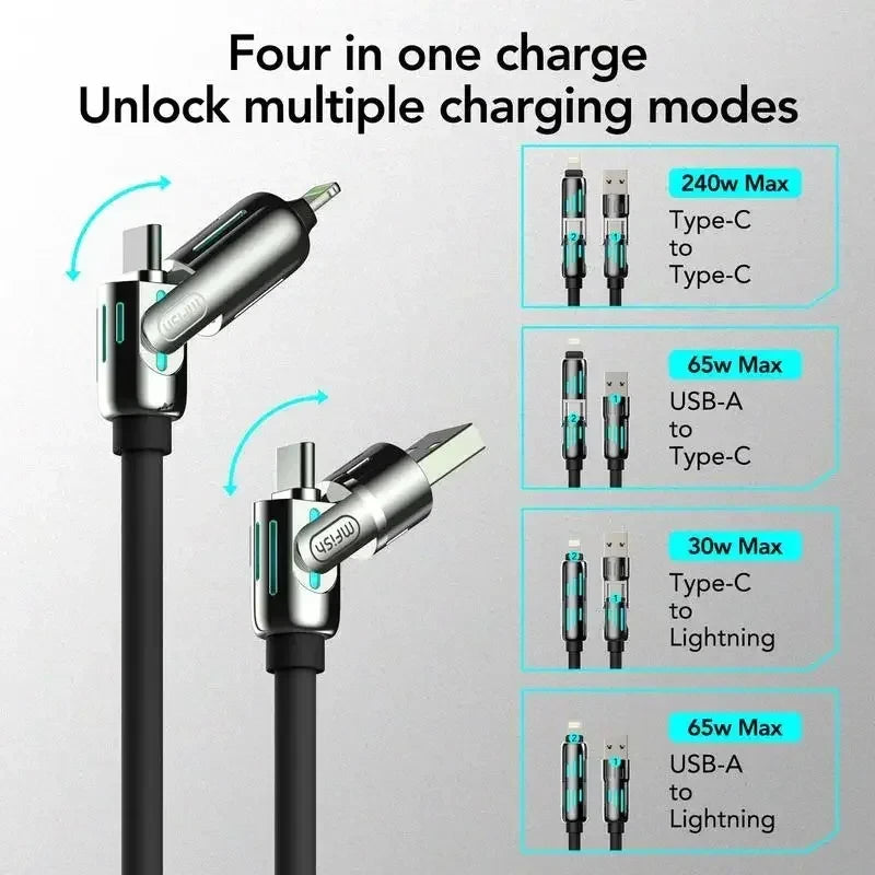 4-in-1 Multi-Function USB Charging Cable