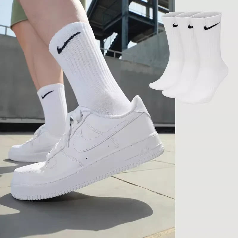 Nike Athletic White Training Socks