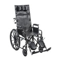 Silver Sport Full-Reclining Wheelchair, Desk Arms, 18" Seat