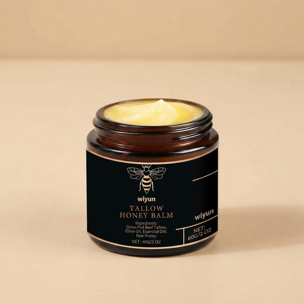 Organic Grass Fed Beef Tallow and Raw Honey Balm