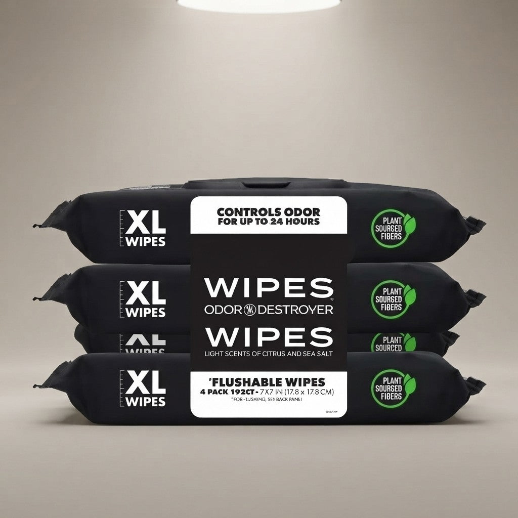 Flushable Deodorizing Wet Wipes